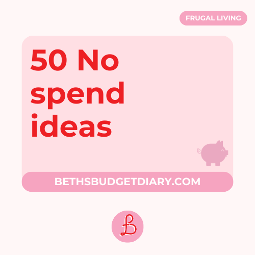 50 No Spend Ideas