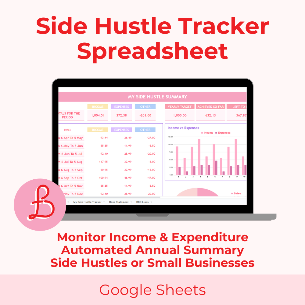 Side Hustle Tracker Printable Download vrogue.co